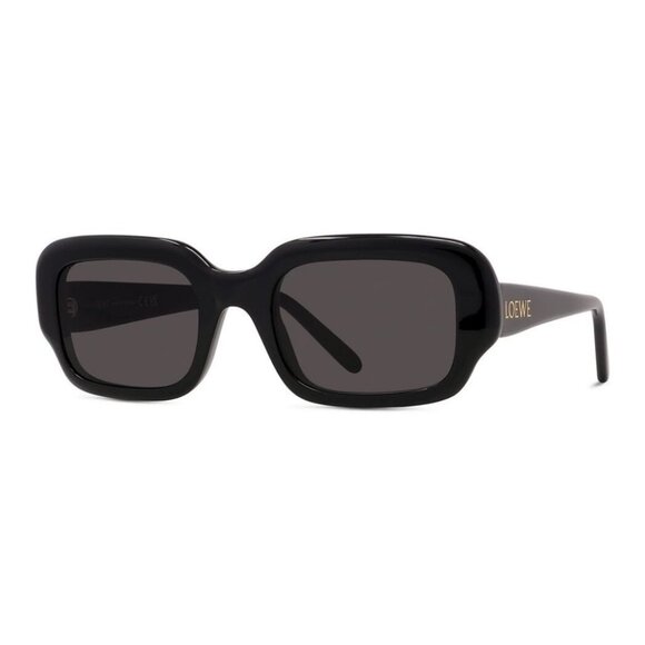 New LOEWE Slim Black Square LW40158I 01A Sunglasses Women - Picture 1 of 4